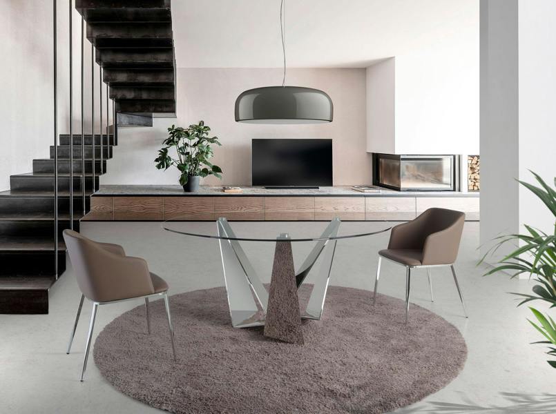 Angel Cerdá Brown Leatherette Chair 4022