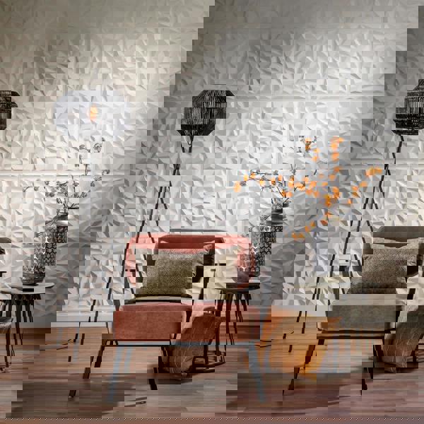 W3DPGAWA27 - Puck Eco Friendly 3D Wall Panels Decorative Tiles - 50x50 cm - 12 Boards (for 3 sqm2)