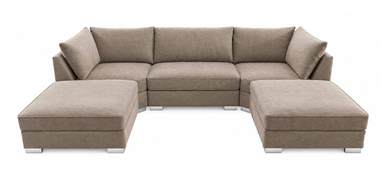 Outdoor Living The Wentworth U-Shaped Modular Corner Sofa with Deep Seat