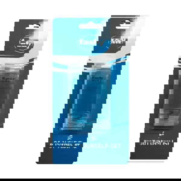 Fashy single optical goggle kit with clear plastic DIY set and blue accents