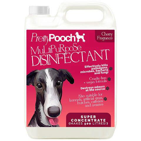 Pretty Pooch Multipurpose Disinfectant - Cleaner, Sanitiser, Deodoriser - Concentrated Formula - Cherry