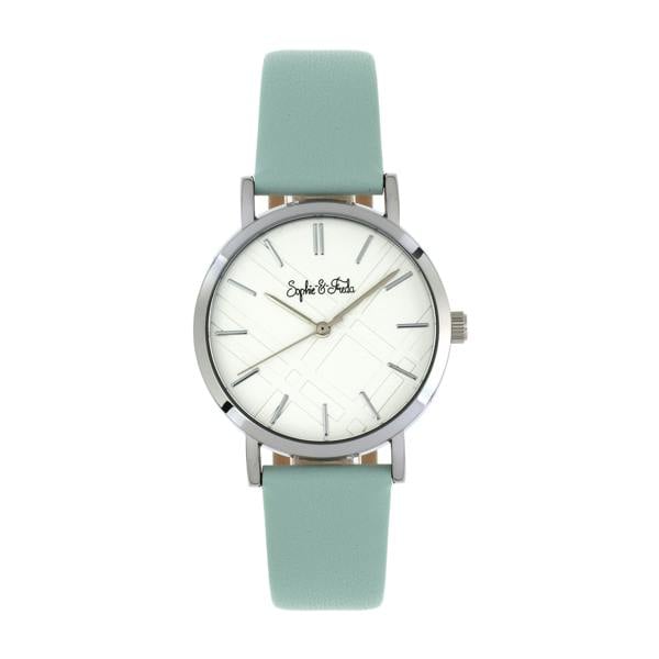 Sophie and Freda Budapest Leather-Band Watch - Teal - SAFSF5001