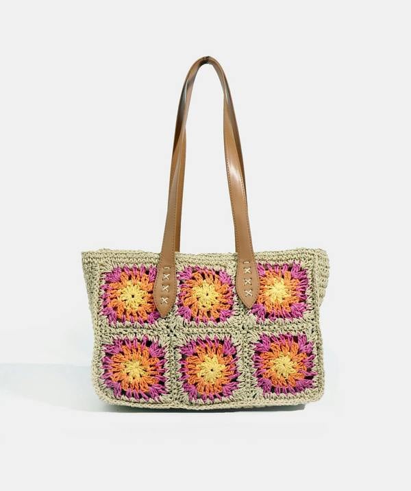 Pia Rossini Aurora - Straw Tote Bag