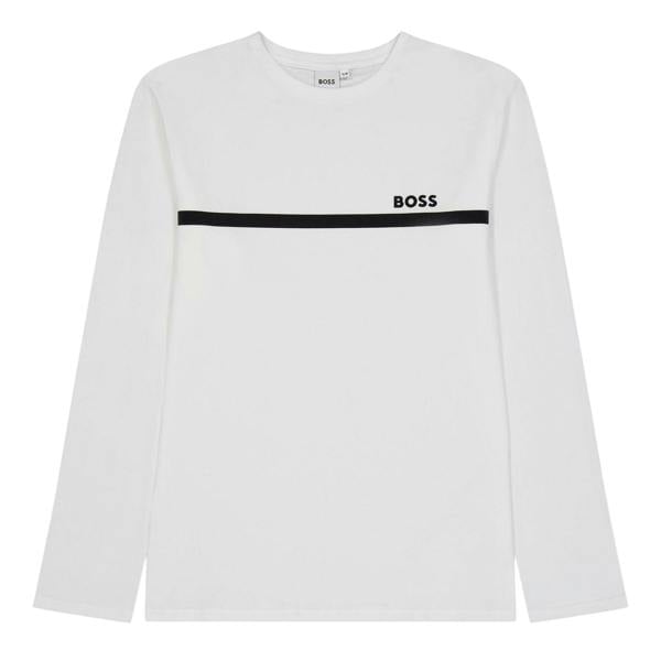 Boss Childrens/Kids Logo Long-Sleeved T-Shirt - Black - 