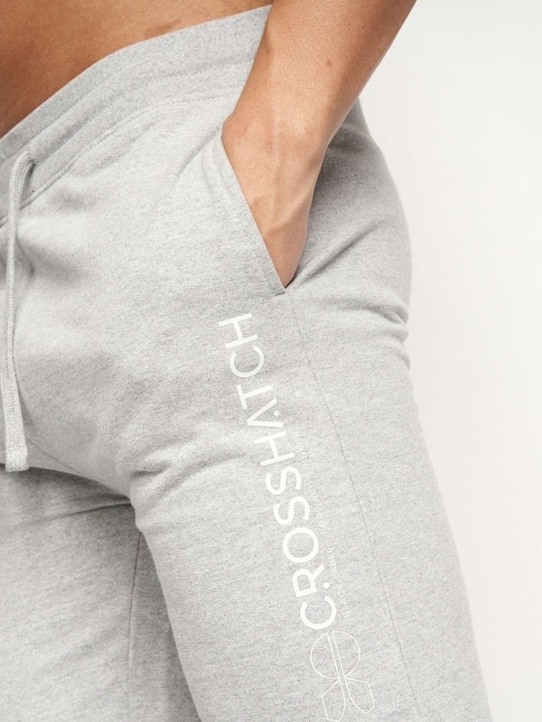 Crosshatch Bengston Jog Shorts Grey Marl