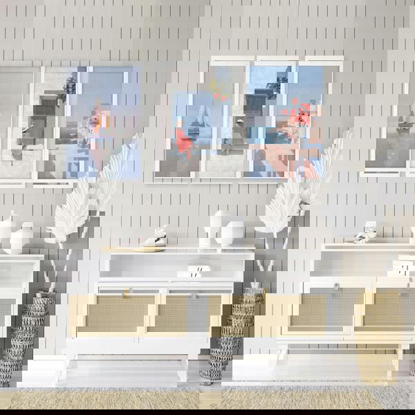 Colorful Living Room Walls | Set of 3 Italian Lifestyle Wall art Prints