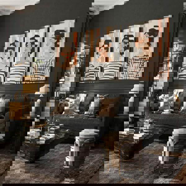 Framed Pictures For The Living Room | Set of 3 Boho Women Wall art Prints