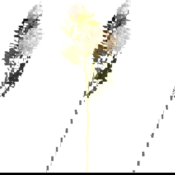 Hill Interiors Artificial Fashion Peony Spray - White