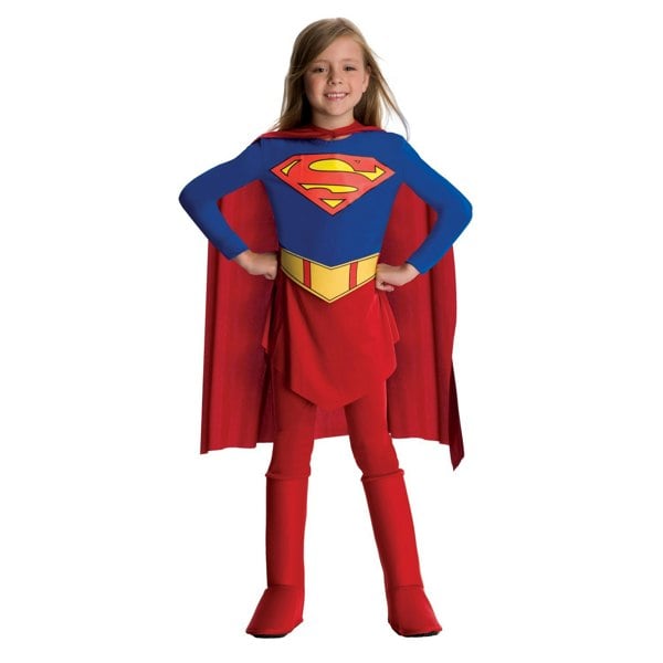 DC Comics Girls Supergirl Costume - Red/Blue/Yellow