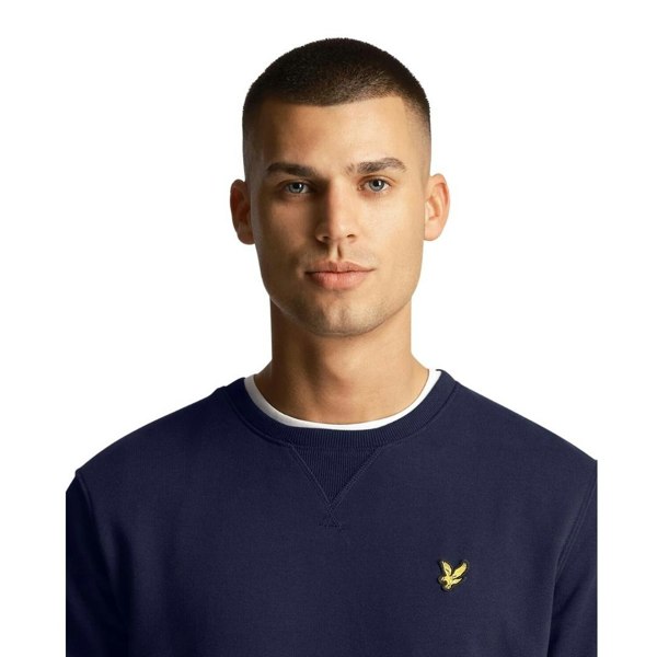 Lyle & Scott Branded Pull-over Jumper - Navy Blue