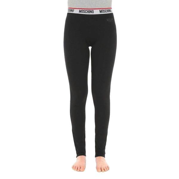 Moschino Womens/Ladies Tape Logo Regular Leggings - Black - 