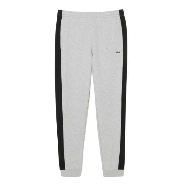 Lacoste Mens Colour Block Tapered Jogging Bottoms - Grey - 