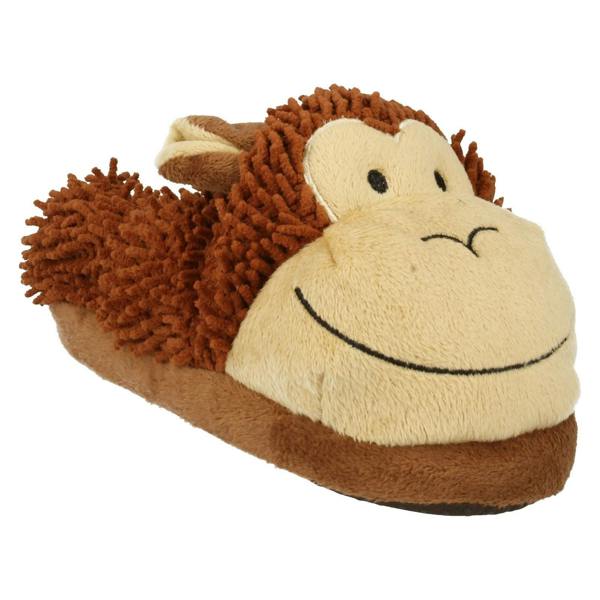 Eaze Boys Eaze Monkey Slippers X2072