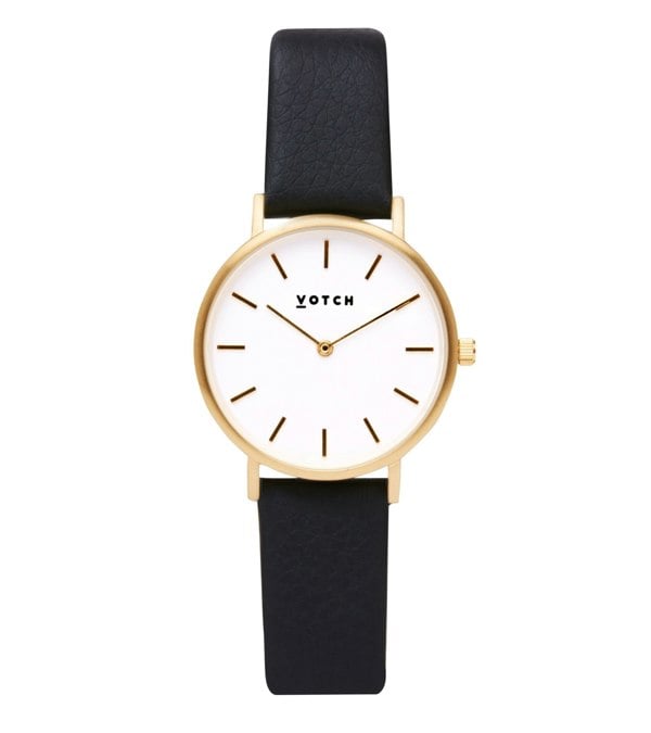 Votch Gold & Black Watch | Classic Petite Gift Set