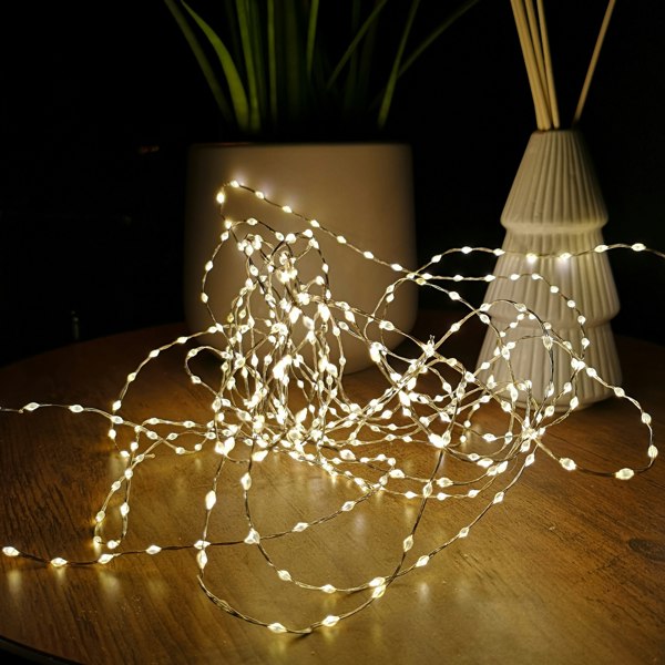 Samuel Alexander 6.4m Compact MicroBrights Christmas Lights with 400 LEDs in Warm White