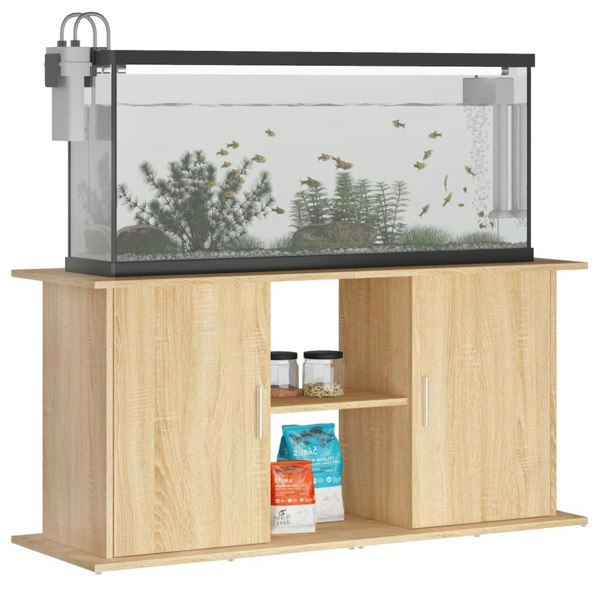 Berkfield Aquarium Stand Sonoma Oak 121x41x58 cm Engineered Wood