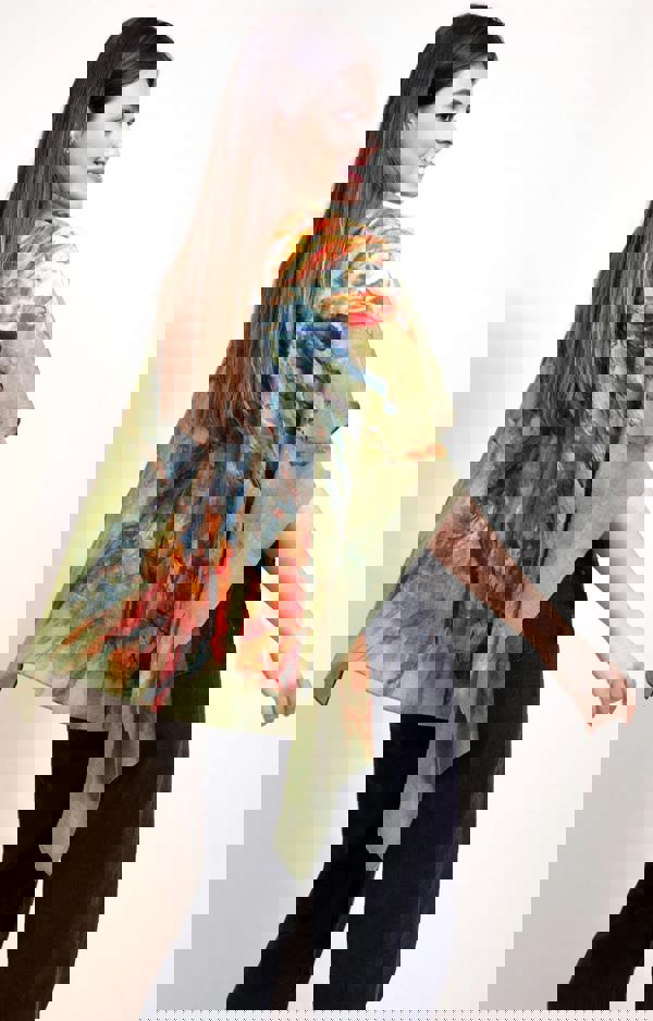 Alie Street London Amara Silk Wool Scarf - Paradise Bloom