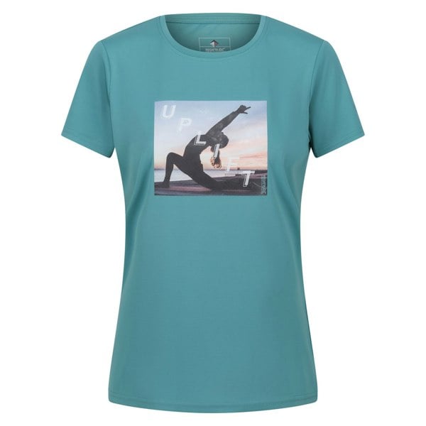 Regatta Women's Fingal VII Uplift Yoga Pose T-Shirt - Bristol Blue