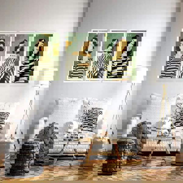 Art Print For Living Room | Set of 3 Boho Women Wall art Prints