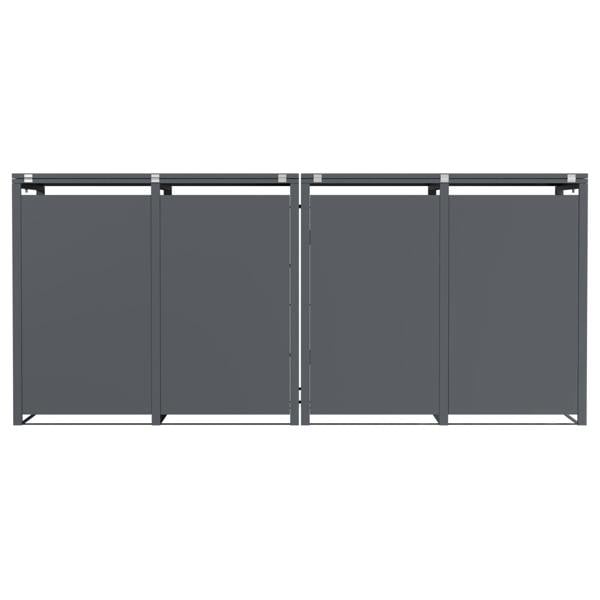Phoenix Safe Phoenix GB4400AA Outdoor Quad Wheelie Bin Store for 4 x 240L Bins in Anthracite