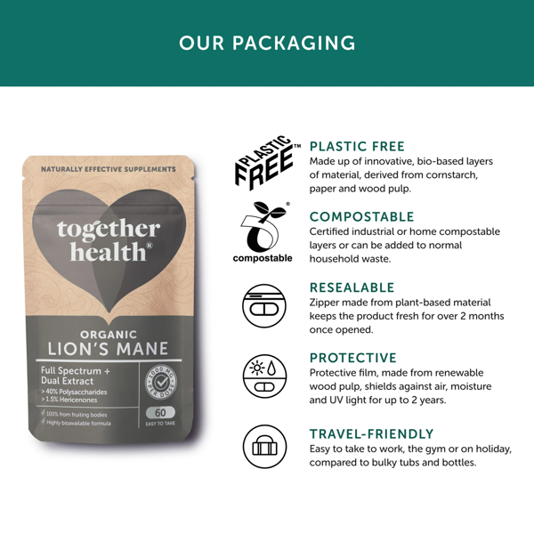 Together Health Health Organic Lion's Mane - Food Supplement