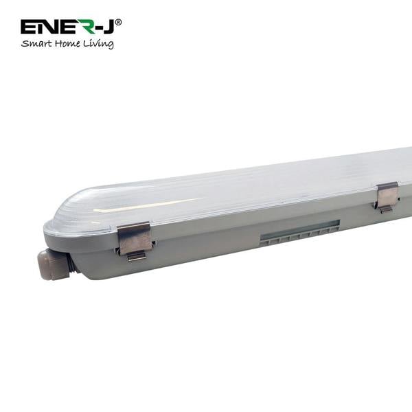 ENER-J Power Selectable & CCT Selectable Non Corrosive Waterproof LED Fitting, 1.5m, 50W, 120 Lumens per Watt | Pack of 6