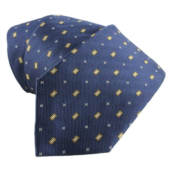 Dunhill luxurious mulberry silk tie in a woven neats pattern