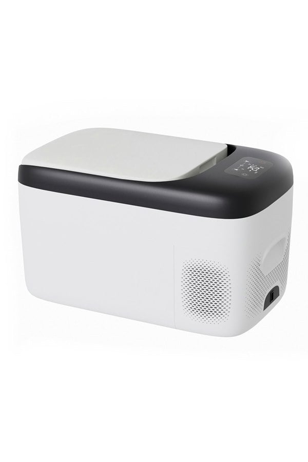 Living and Home 23L Car Fridge 45W Car Mini Fridge Car Refrigerator Portable Camping Fridge Freezer with Display Screen Black