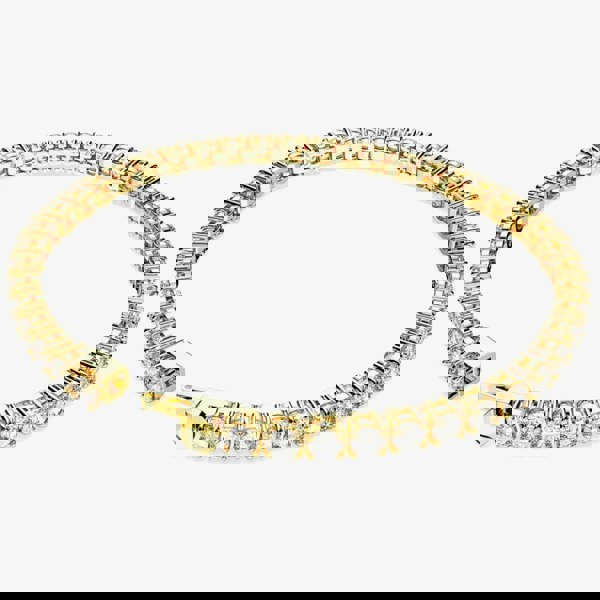 Swarovski Matrix Gold Plated Tennis Bracelet 5657664 M