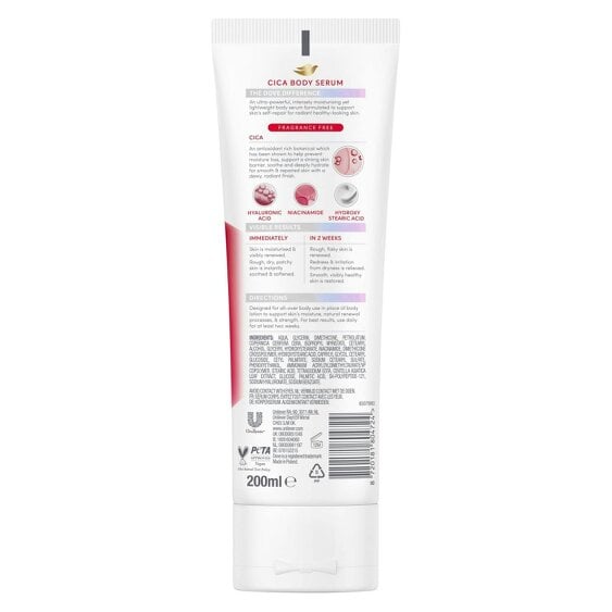 Dove Cica Repair Body Serum Hyaluronic Acid Niacinamide Moisturiser, 12x200ml