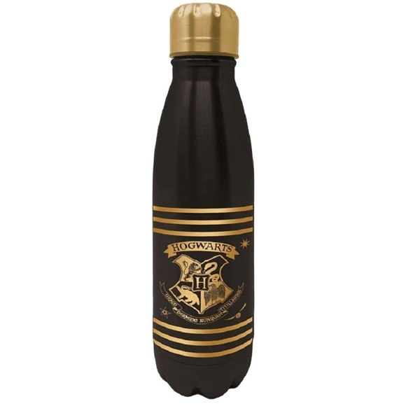 Harry Potter Water Bottle - Black/Gold