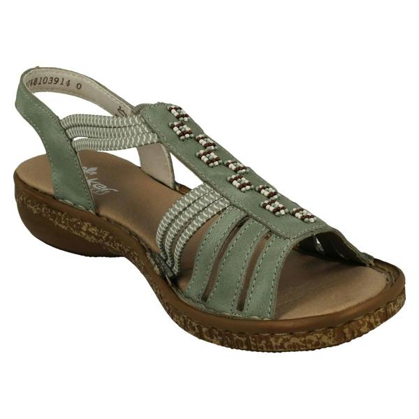 Rieker Ladies Rieker Casual Strappy Slip On Sandals 62855