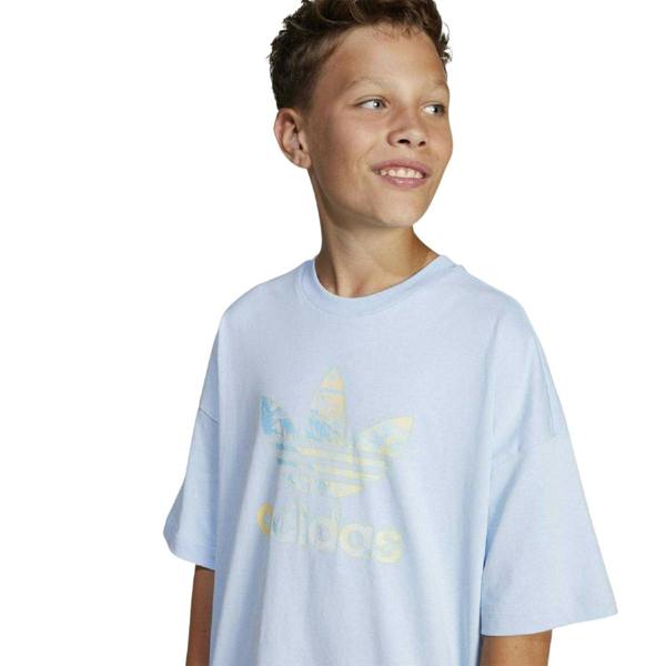 Adidas Childrens/Kids Logo Short-Sleeved T-Shirt - Light Blue - 