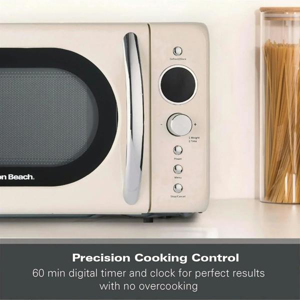 Hamilton Beach 20L Retro Cream Microwave - Hamilton Beach UK
