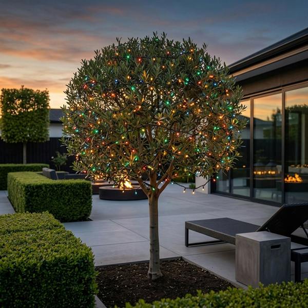 Garden Greatness 200 LED Solar Multi-Coloured Garden String Lights