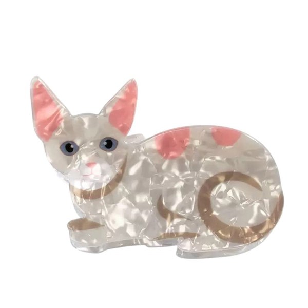 Gold Trip Sphinx Cat Claw Clip
