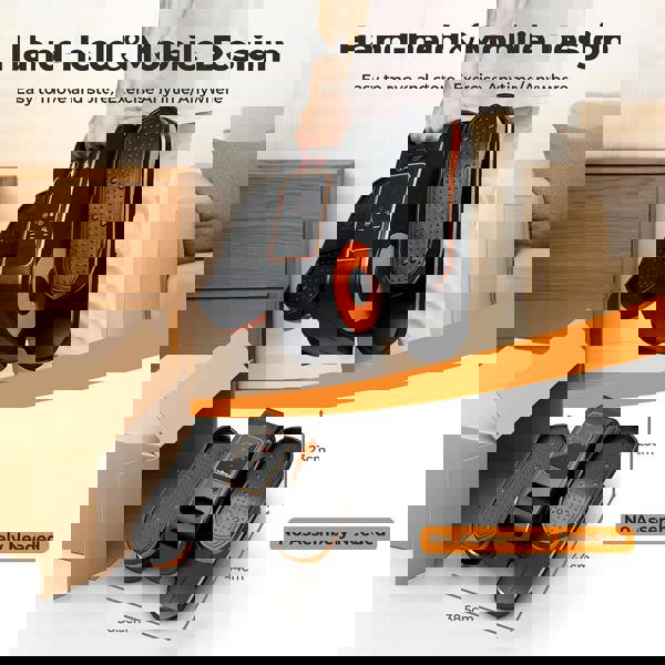 Centra Elliptical Machine Bike Under Desk Quiet Pedal Exerciser 15 Speed Remote