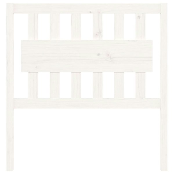 Berkfield Bed Headboard White 95.5x4x100 cm Solid Wood Pine