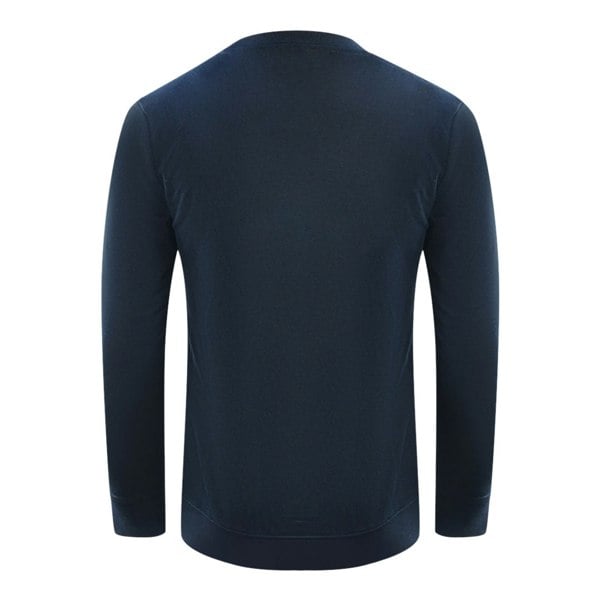 Cavalli Class Bold Brand Logo Sweatshirt - Navy Blue