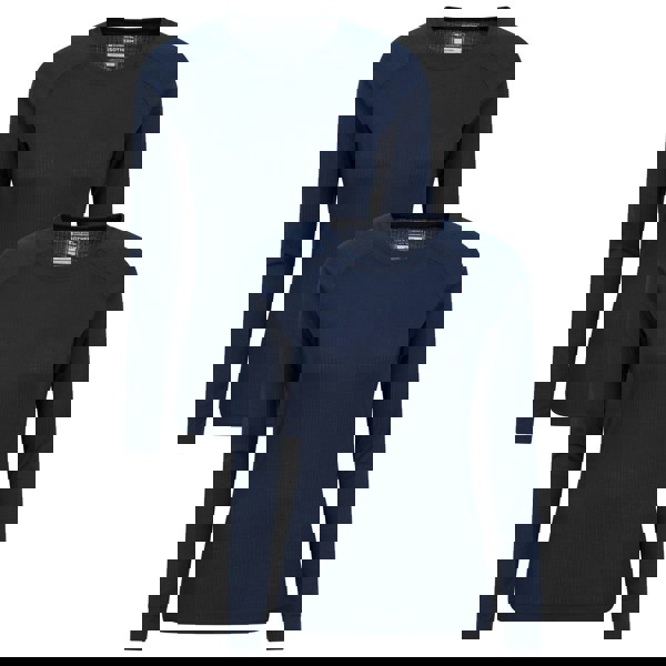 Mountain Warehouse Womens/Ladies Talus Thermal Base Layer Top (Pack of 2) - Navy