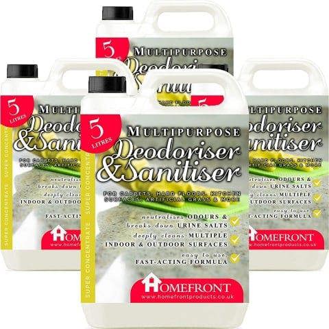 Homefront Multipurpose Deodoriser & Sanitiser Removes Germs & Odours on Carpets Hard Floors Artificial Grass & More 20L