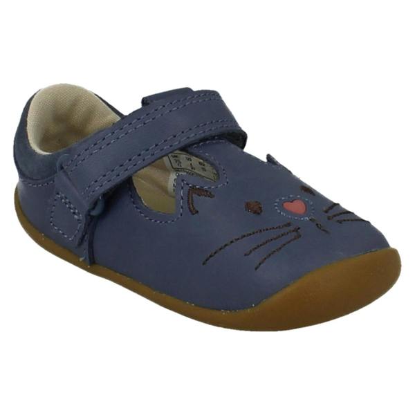 Clarks Girls Clarks T-Bar Shoes Roamer Ears T