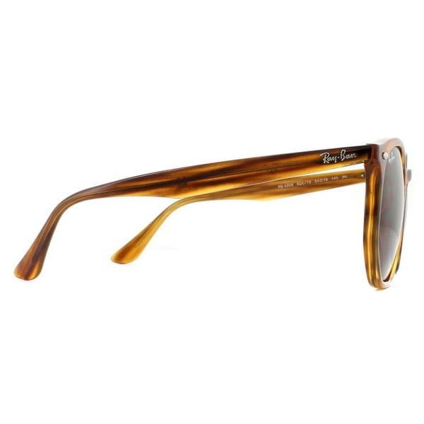 Ray-Ban Sunglasses RB4306 820/73 Striped Red Havana Dark Brown