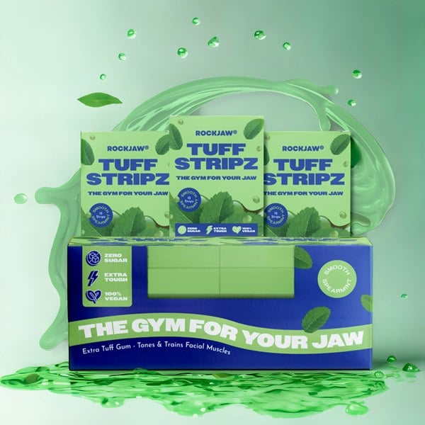 ROCKJAW® Tuff Stripz | Tough Chewing Gum for Beginners | NEW