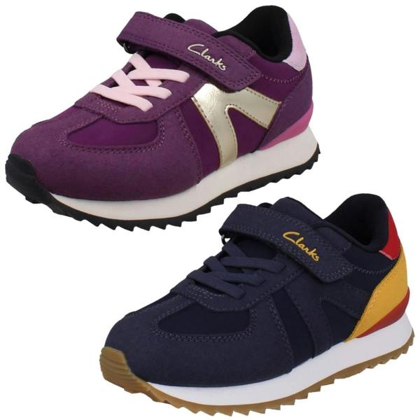 Clarks Kids Clarks Colour-Pop Sporty Trainers Jaspen Vibe K