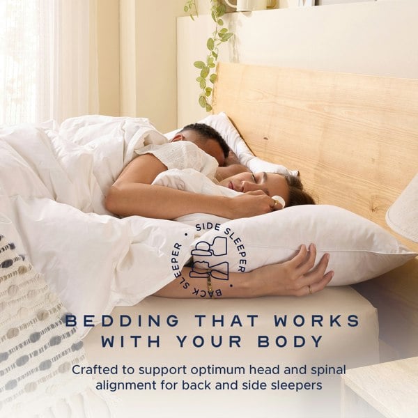Scandinavian Duck Feather And Down Medium Support Pillow