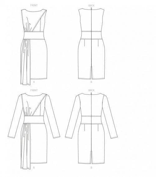 Vogue Sewing Pattern 1675, Dresses for Women, A5 (6-8-10-12-14) - Intermediate