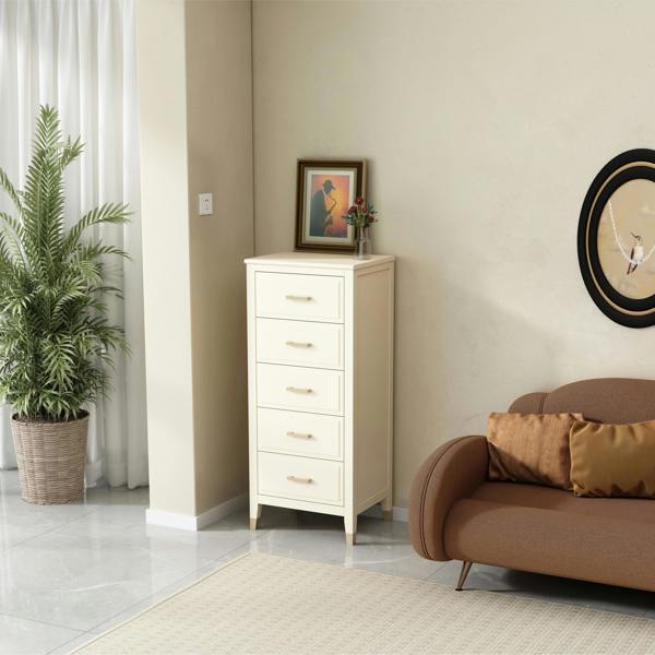 Cabinet Bits Palazzi 5 Drawer Narrow Chest of Drawers