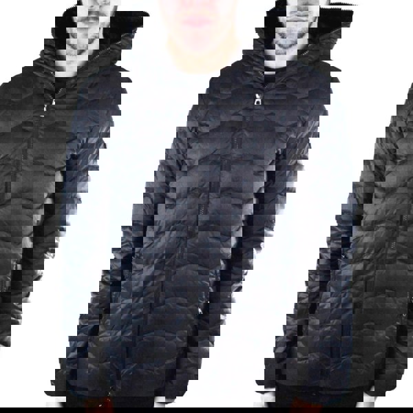 EA7 Black Full Zip Closure Jacket