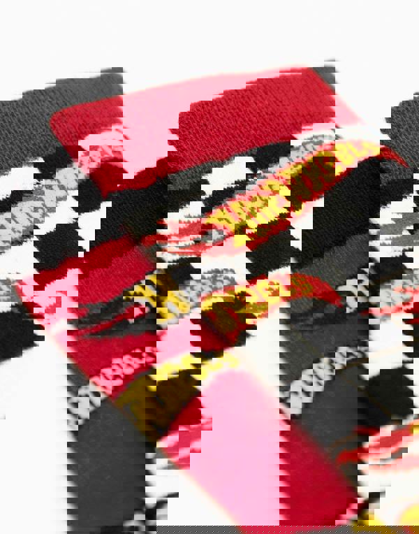 Hot Wheels Mens Multicoloured Checkerboard and Flames Calf Socks Set of 5